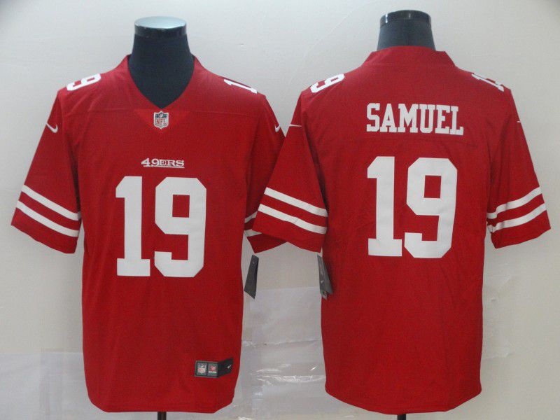 Men San Francisco 49ers #19 Samuel Red Nike Vapor Untouchable Limited NFL Jerseys->san francisco 49ers->NFL Jersey